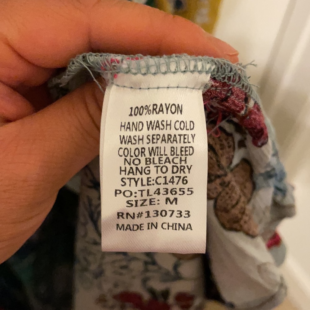 Umgee Multicolor Floral Patchwork Maxi Dress - image 5